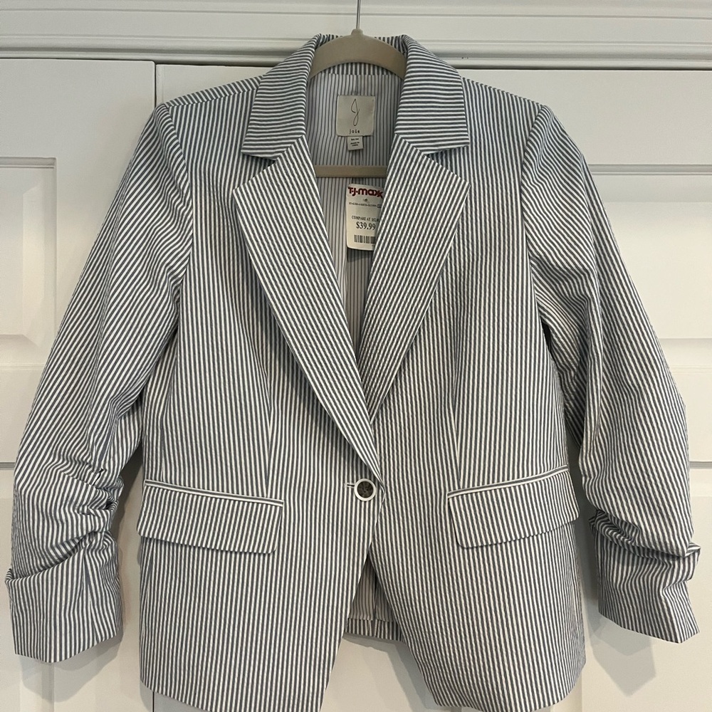 NWT Women's Joie Striped Sear-sucker Blazer, Size Medium